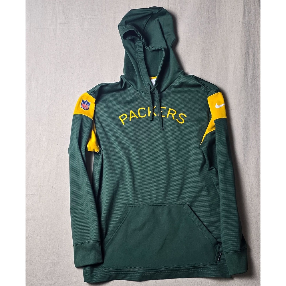 Nike Green Bay Packers Sideline Arch Pullover Hoodie‎ Men's Small NFL